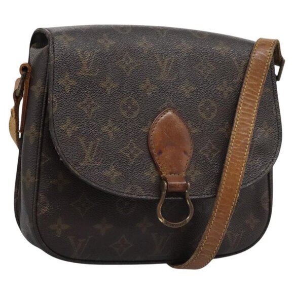 LOUIS VUITTON Monogram Saint Cloud GM Shoulder Bag M51242 LV Auth BD275 - Picture 1 of 16
